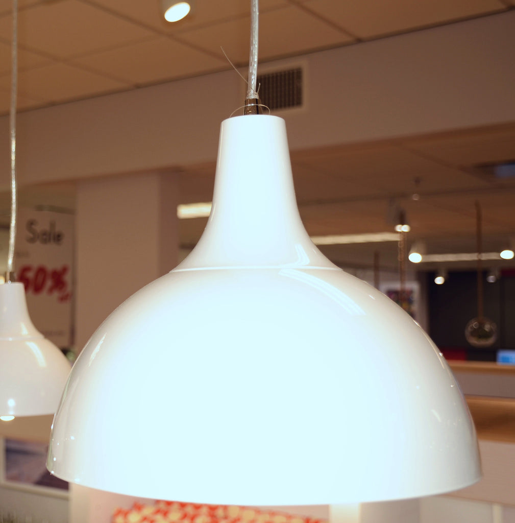 Industrial Pendant Lamp 12" - White/Nickel - Casa Febus - Home • Design