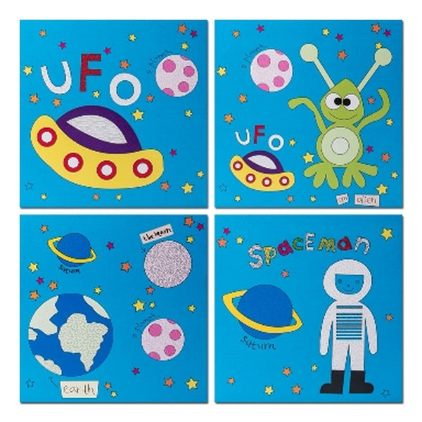 Kids Outer Space Set 4 Canvas - Casa Febus - Home • Design