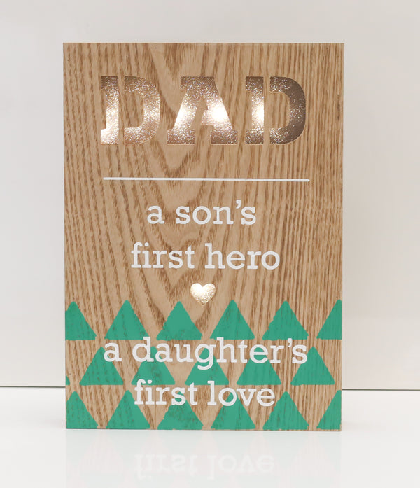 12" Dad - First Love Light Box - Battery Operated - Casa Febus - Home • Design